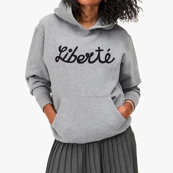 Clare V Tops - Clare V Liberte Hoodie In Grey Melange